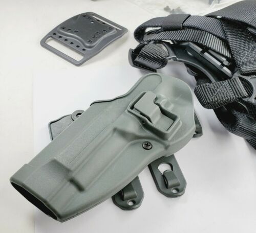 BLACKHAWK! Serpa LEFT Holster kit for Beretta 92 92FS non rail 9mm m9 Thigh leg - Picture 2 of 11