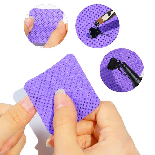 300 PCS Lint Free Wipes Nail Polish Remover Pad Manicure Pedicure Cleaning Tool - Picture 6 of 12