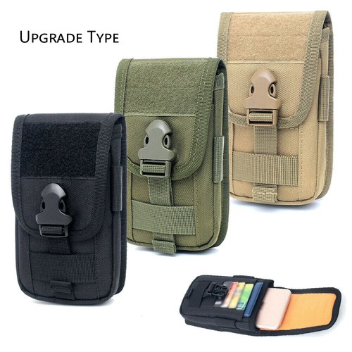 Universal Tactical Army Bag Mobile Phone Belt Loop Hook Cover Case Pouch Holster - Picture 10 of 25