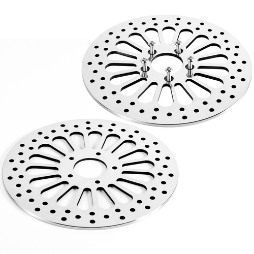 2Pcs 11.8" Front Brake Rotors For Harley Touring Electra Glide Road