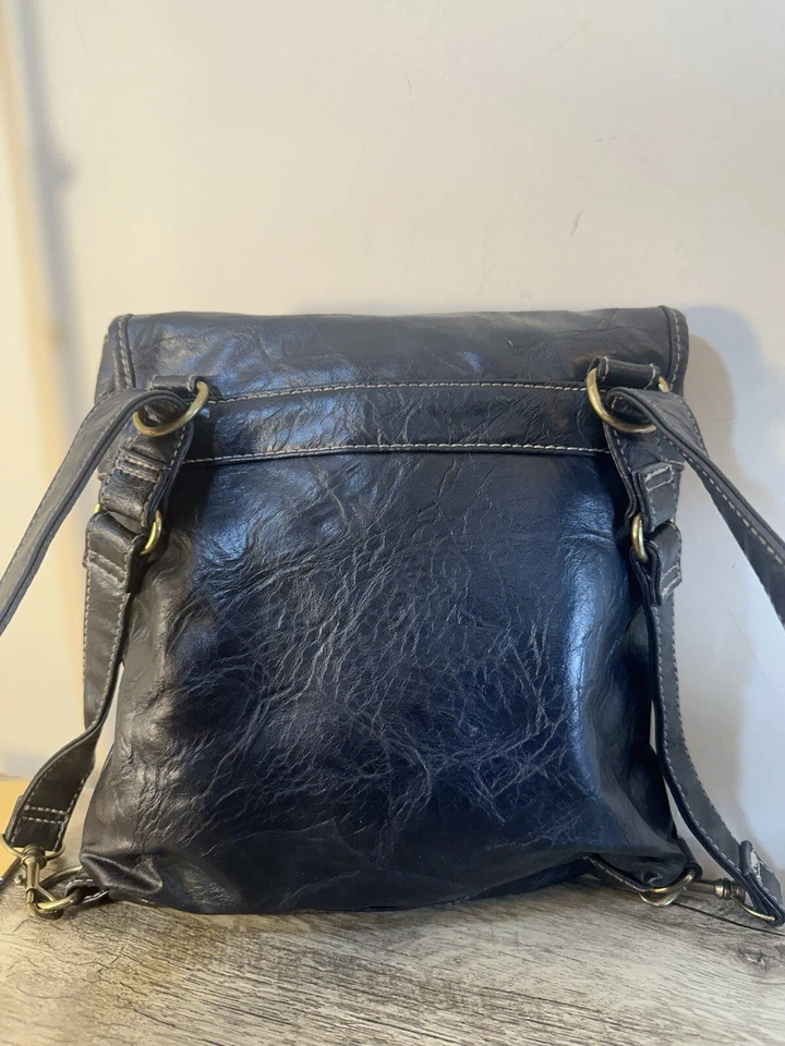 UNIONBAY Mujer Bandolera BOLSO Cuero Negro Marrón Blanco Rojo Búho Foto 3 de 4