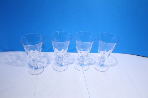 Lot Of 4 George & Martha Wine Glass By Nancy Prentiss - Picture 1 of 14