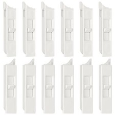 Tilt Latch Pairs White Plastic Construction Snap-In Latch Pairs Spring Loaded...