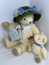 Hallmark Annabelle  Breezy Bear Mother  Child Plush Teddy Bears 10 Inch