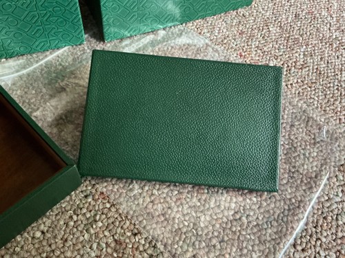 Raro Auténtico 68258 68278 Limitado Cuero Verde Reloj Caja Caja 53.00.08 - Imagen 6 de 11