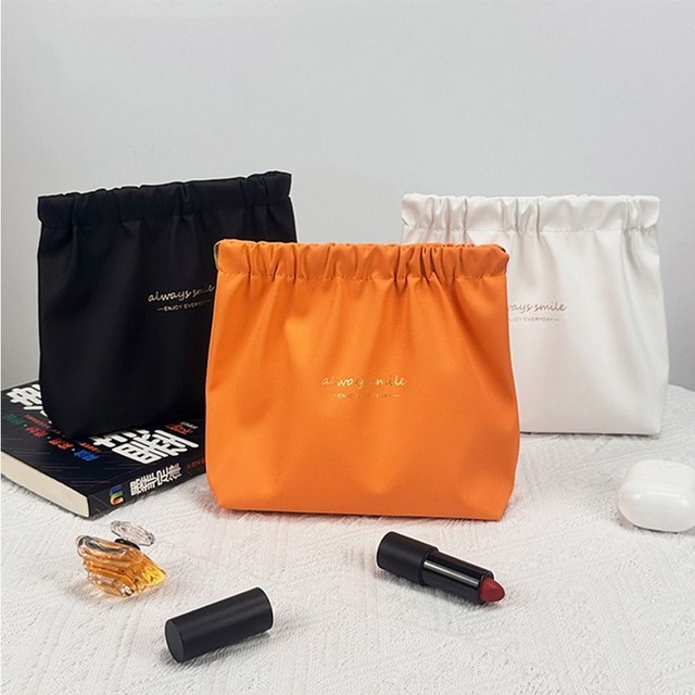 Women Storage Bag Self-closing Cosmetic Bag Leaf Spring Bag Travel Makeup Bag Women Storage Bag Self-closing Cosmetic Bag Leaf Spring Bag Travel Makeup Bag