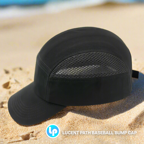 Lucent Path schwarze Baseball-Sicherheitskappe mit atmungsaktiver Netzbelüftung - Bild 3 von 9