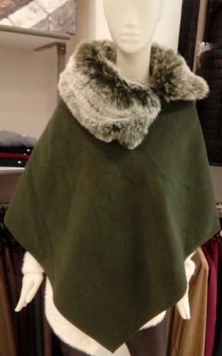 Woman Fine Dell'anno Capelli Nuovo Fiesta Donna Articolo Poncho Natale fqIHW7
