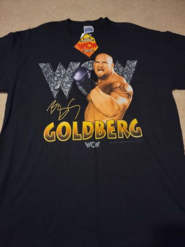Goldberg XLarge Shirt 1998 Vintage VTG Tags Tultex Vintage Cotton WCW WWE WWF - Picture 3 of 10