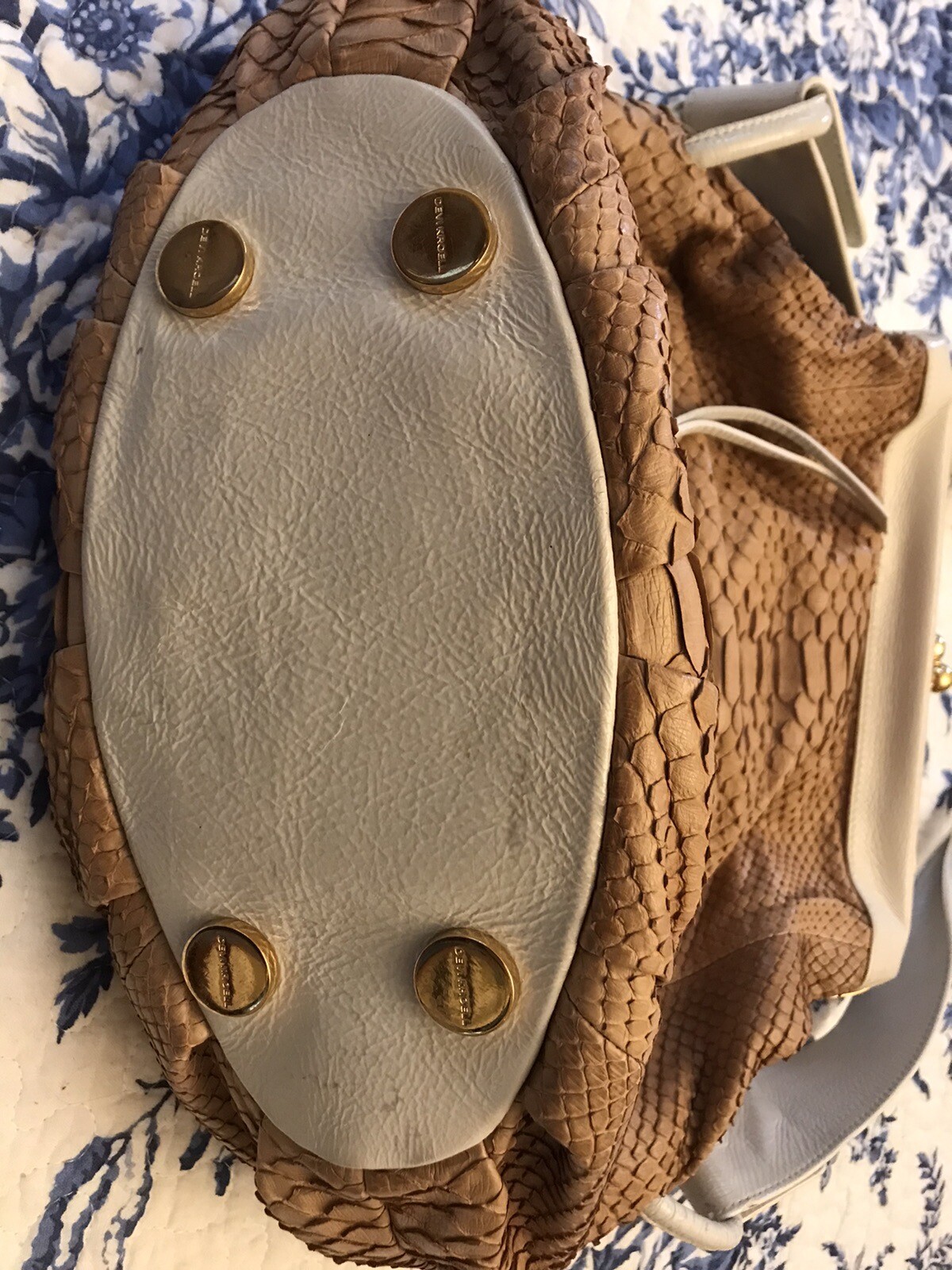 Devi Kroell Pink & White Snakeskin Python  Frame … - image 4