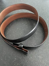 New Trafalgar Black Leather 35mm Size 44 Harness Belt Strap