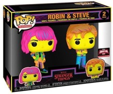 Funko Pop! Stranger Things - Robin & Steve 2-Pack Black Light Targetcon 2024