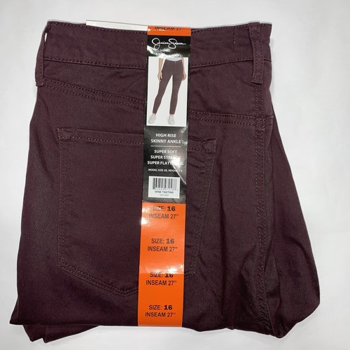 NWT Jessica Simpson Pants Women's 16 Super Soft High Rise Skinny Ankle