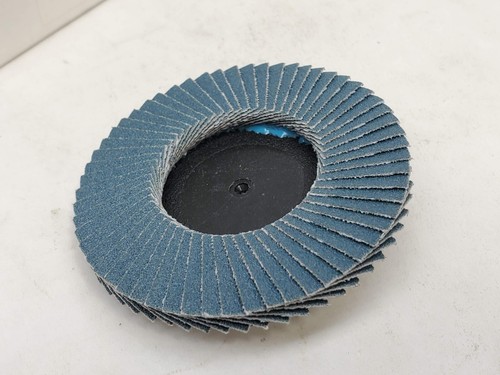 Confezione da 10! NORTON BLUEFIRE 3'' TR (TYPE III) 75MM FLAP DISC R884P 120-Grit (HR) - Foto 3 di 5
