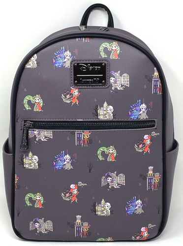 NWT Loungefly Disney Chibi Villains Evil Lair Lairs Mini Backpack Exclusive - Picture 1 of 12