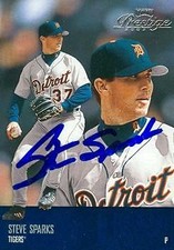 Steve Sparks autographed Baseball Card Detroit Tigers 2003 Playoff Prestige #34
