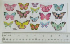 Violette Collection - SPARKLE BUTTERFLIES - 1 Sheet of Stickers P104