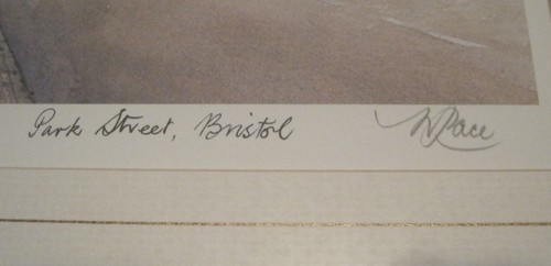 ANTHONY PACE "Corn Street & Park Street Bristol" signed LE's art prints 13x15" - Picture 8 of 10
