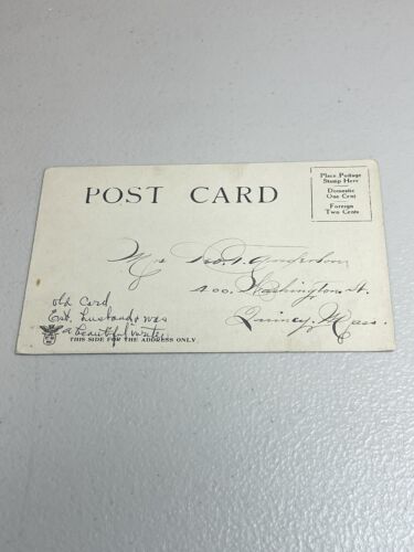 Newpaper Print Pants Plenty of Pants Puns New Bedford Flag 1905 MA Postcard 9v - Picture 2 of 2