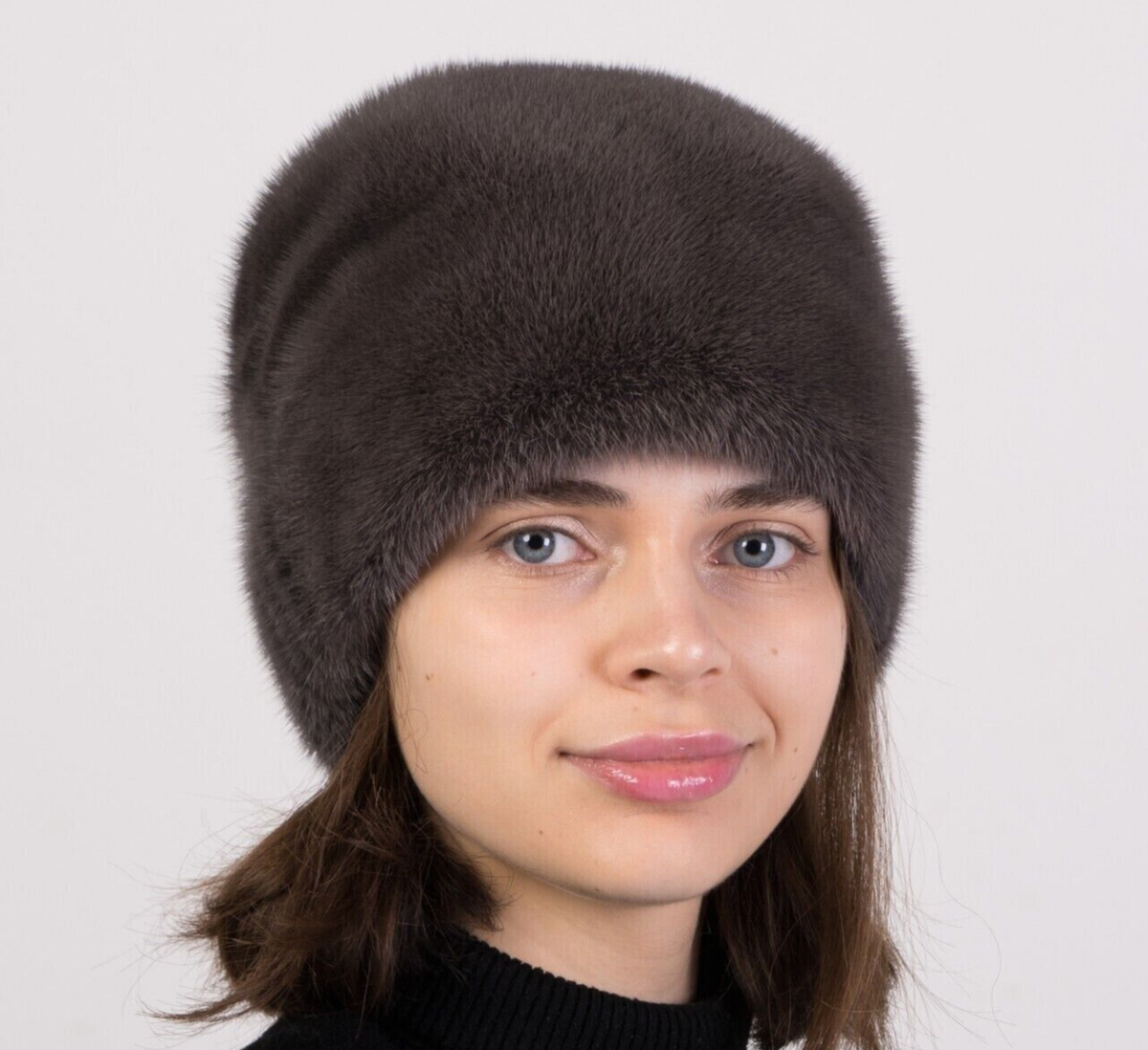 Genuine Russian styled mink hat Mahogany Mink Russian Cossack Hat for Men: FurHatWorld.com main image 3