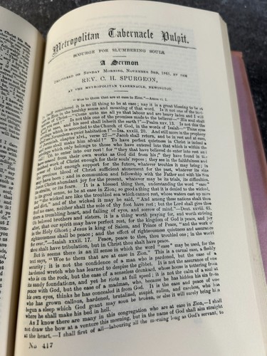The Metropolitan Tabernacle Pulpit (Vol. VII) by C. H. Spurgeon - Picture 14 of 14