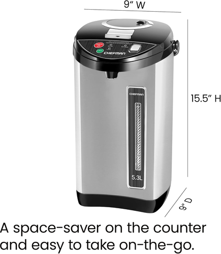 Elektrischer Warmwassertopf Urne mit automatischen & manuellen Abgabetasten, Sicherheitsschloss, Instan - Bild 8 von 8