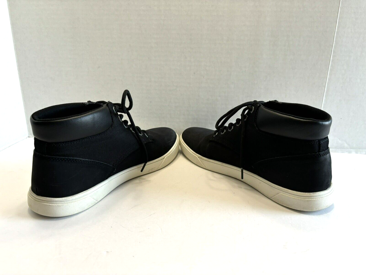 Timberland Groveton Chukka Boots Mens Black Leather Canvas  display picture 1