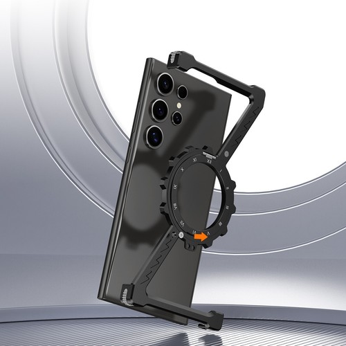 Magnetic Metal Frameless Bumper Stand Case For Samsung S25 S24 S23 S22 Ultra - 第 4/19 張圖片