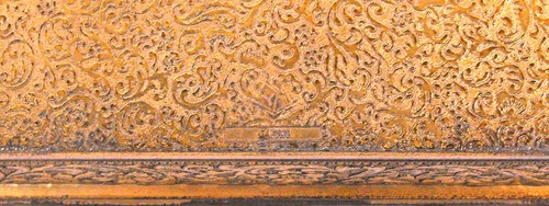 Shabby But Chic Paris Decor Gold Finish Metal Hinged Gold Lock Box Japan 0021010 - Picture 6 of 6