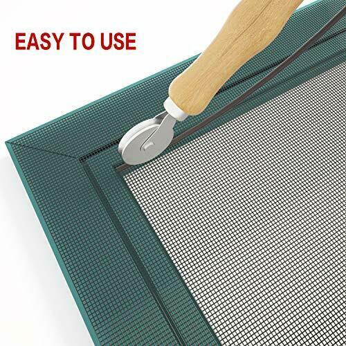 36 Zoll x 48 Zoll Fiberglas Fensterschirm Veranda und Terrassenschirm Netzrolle Moskitonetz - Bild 4 von 11