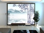 3D Lila Bambus H2451 Tapete Wandbild Selbstklebend Abnehmbare Aufkleber Erin