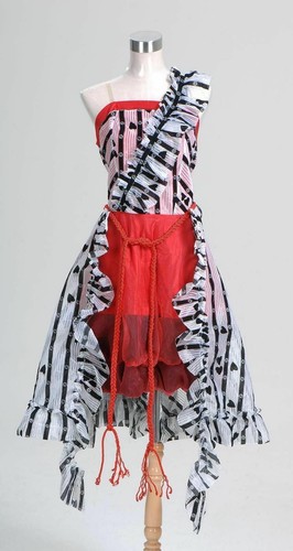 Tim Burton's Alice In Wonderland Alice Red Court Um Dress Cosplay S-2XL - Picture 2 of 5