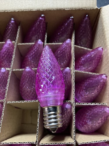 C9 Purple Led Light Bulb E17 Base NEW - Picture 2 of 2