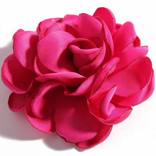 120P Burn Edge Hair Rose Fabric Flowers For Baby Headband Accessories Craft DIY - Picture 10 of 12