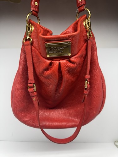 MARC by Marc Jacobs Bag Red Classic Q Hillier Leather Large Hobo GUC. Ret$450. - Picture 3 of 19