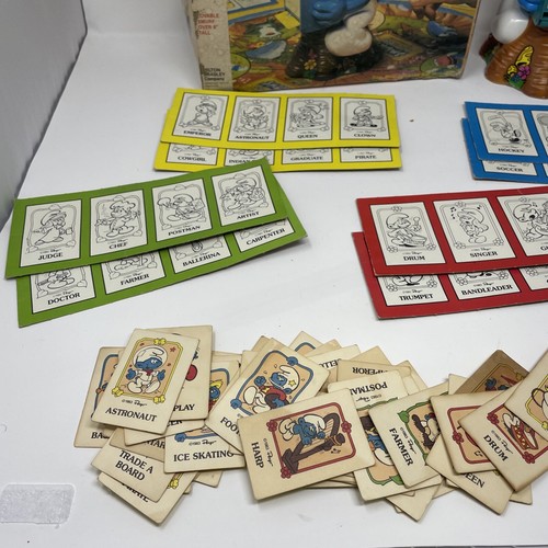 Vintage 1983 Smurf Spin-A-Round Milton Bradley Game Extra Pieces As Is - Picture 2 of 10