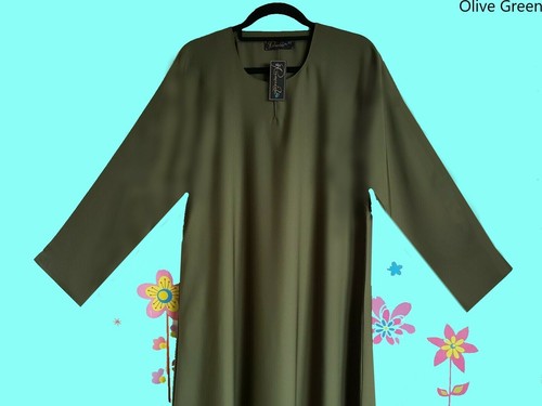 SLIM FIT plain Dubai Abaya/Burqa with Pocket made by Soft,Nice &Good NIDA Fabric - Picture 25 of 45