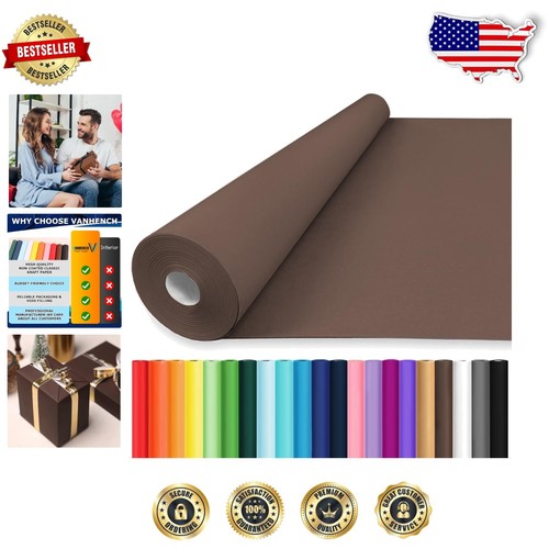 Elegant Brown Kraft Wrapping Paper - Perfect for Bouquets & Special Occasions
