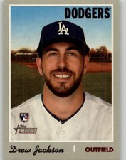 2019 Topps Heritage Drew Jackson Rookie #621 RC Los Angeles Dodgers