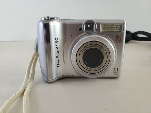 Canon PowerShot A550 7.1MP Digital Camera - Silver - TESTED -MINT - Picture 8 of 24