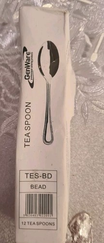 Bead Cutlery Tea Spoons x 12 | Stainless Steel Tea Spoons