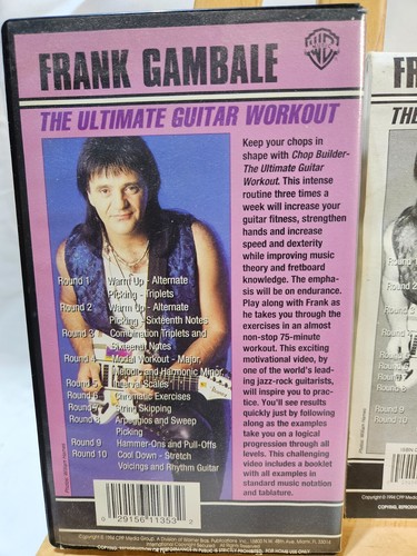 Frank Gambale - Chopbuilder (VHS,1994) Guitar Instructional With Booklet - Foto 5 di 7