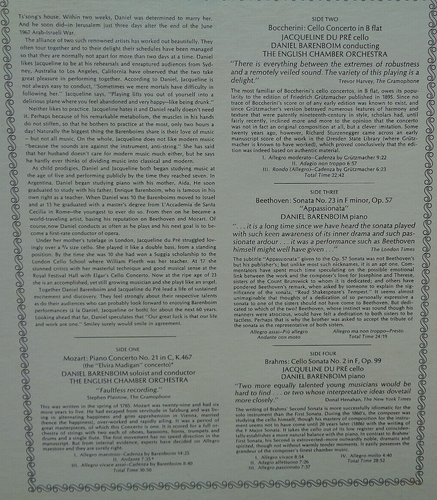 Jacqueline du Pré Sir John Barbirolli: Cello Concerto/Close Up 2 x lp, 3 TOTAL - Picture 11 of 16