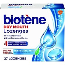 4 Pack Biotene Dry Mouth Lozenges For Fresh Breath Refreshing Mint 27 Ct Each