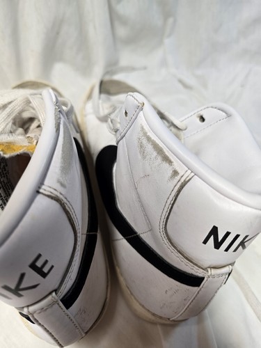 Mens Nike Blazer Mid 77 Vintage Classic Shoe White Black / BQ6806 100 / Size 9 - Picture 8 of 8