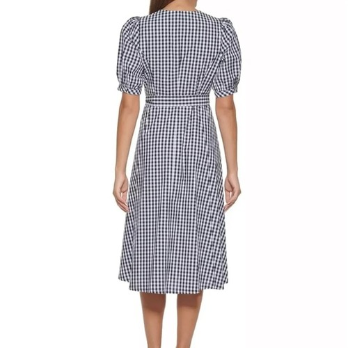 Summer Comfy and chic Tommy Hilfiger Women's Gingham Cotton Tie Waist Dress, 8 - Bild 5 von 5