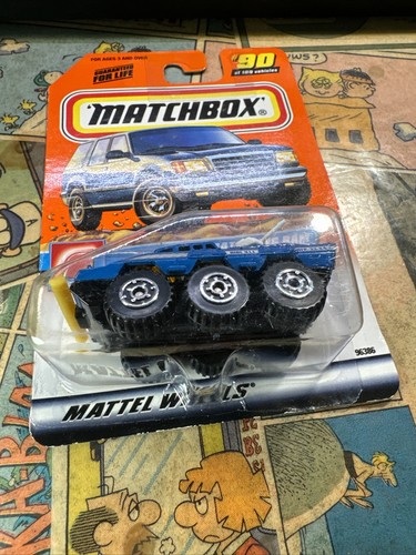 2000 Matchbox #90/100 Police Patrol BATTERING RAM Blue w/Chrome MCAT Spoke Wheel - Picture 3 of 6