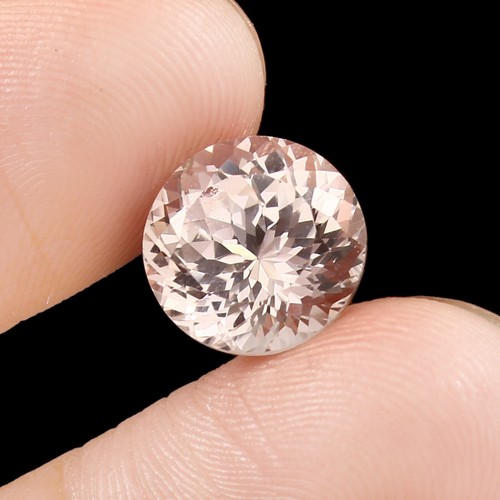 Piedra preciosa natural impecable de zafiro blanco de Ceilán suelta corte redondo 8,50 quilates/11 x 11 mm - Imagen 3 de 4