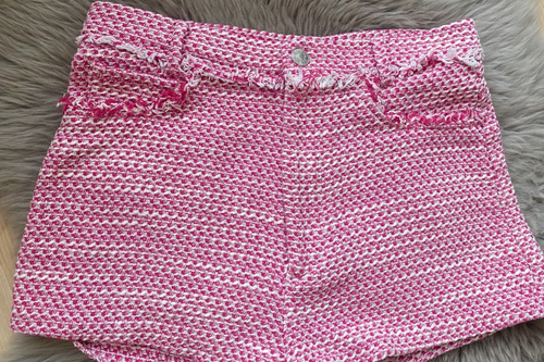 ZARA red /white Check Shorts /hot pans SIZE S - Picture 3 of 5