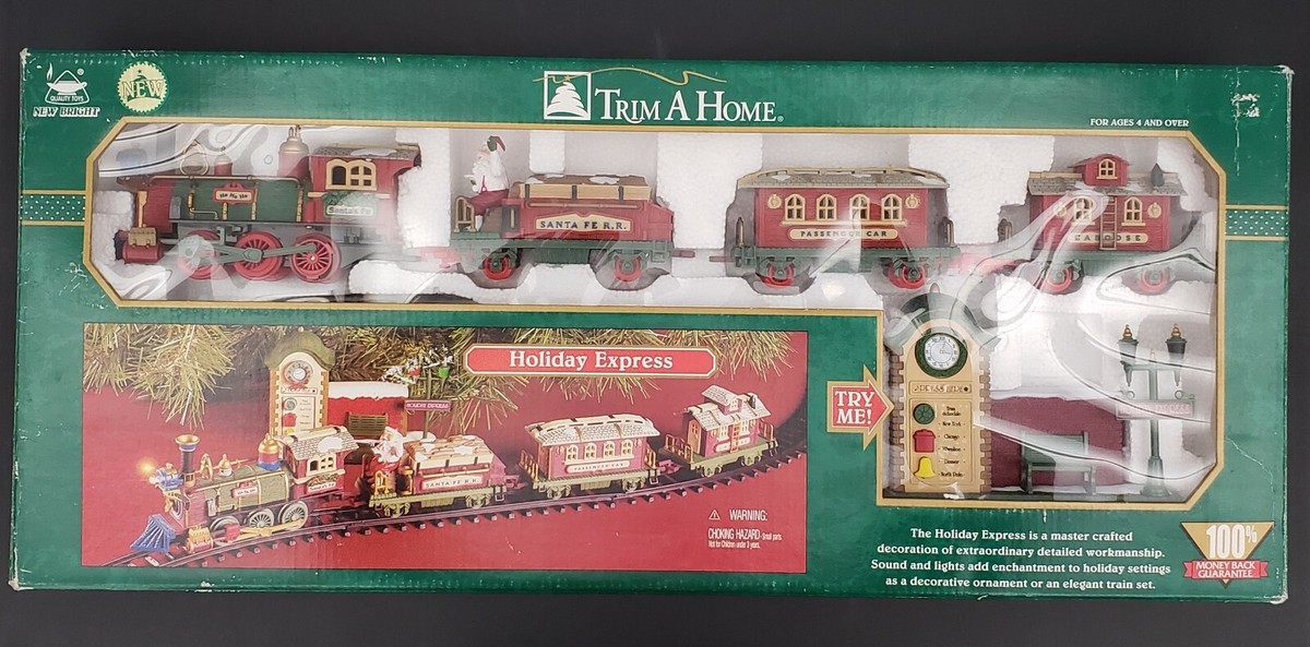 New Bright Holiday Express- Train Set- 2001- No. 178- In Box